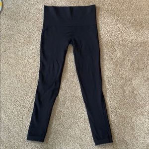 Spanx solid black leggings